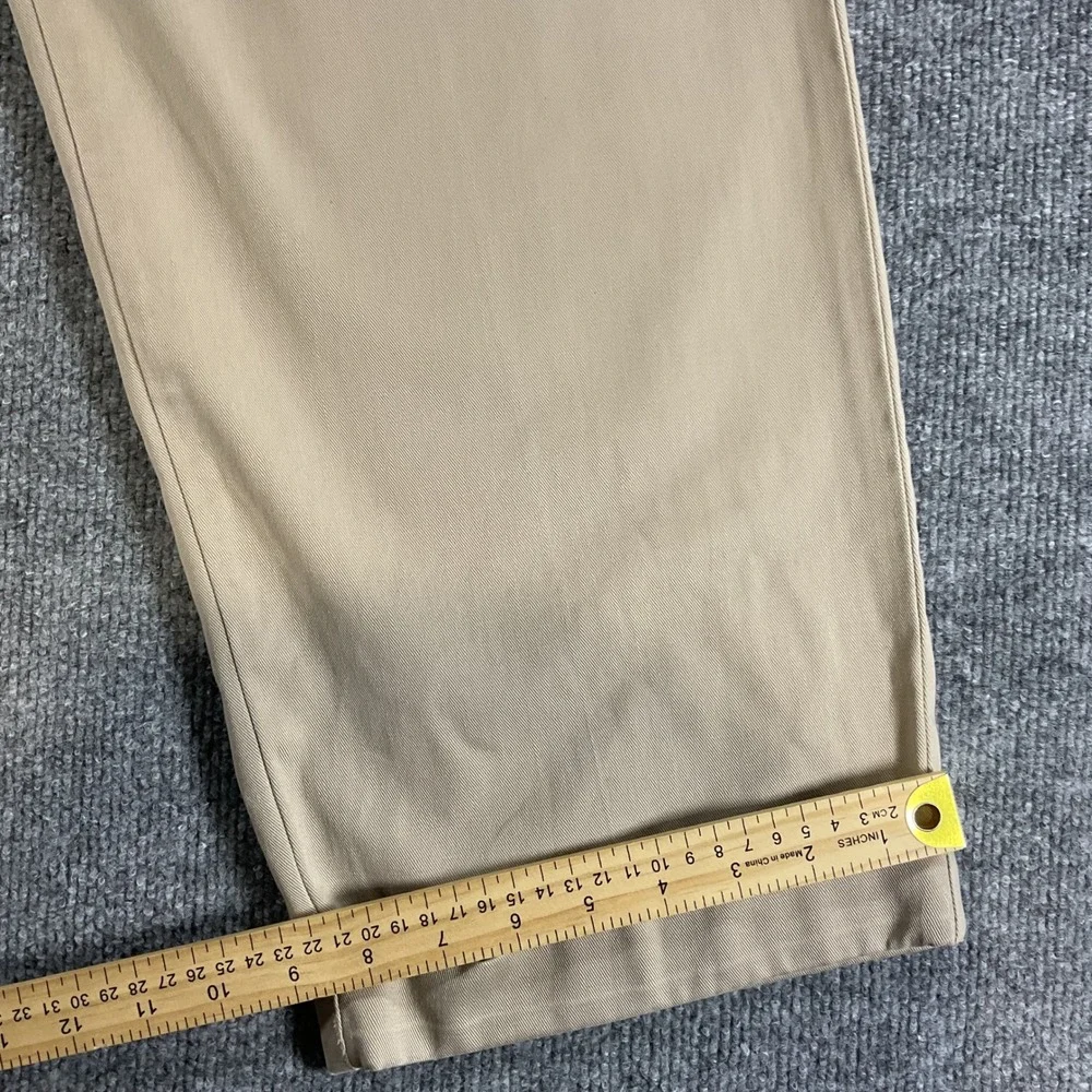 Vintage Polo Ralph Lauren Pleated Chino Pants Mens 40x30 Khaki Classic Fit VTG